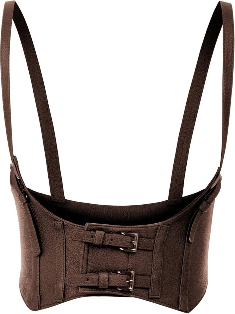 Stylish Faux Leather Waist Belt Corset for Women | Steampunk Underbust Design